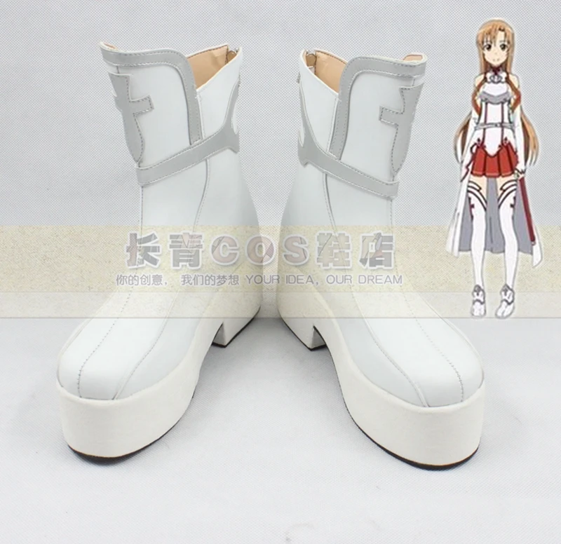 Обувь для вечеринки в Стиле косплей Sword Art Online Юки костюм Asuna косплея