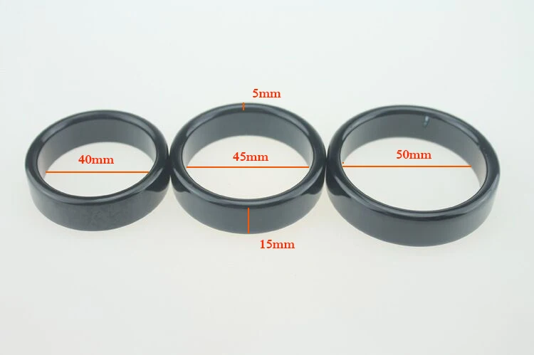 Кольцо для полового члена из черного сплава круглое кольцо 40/45/50 мм физическая