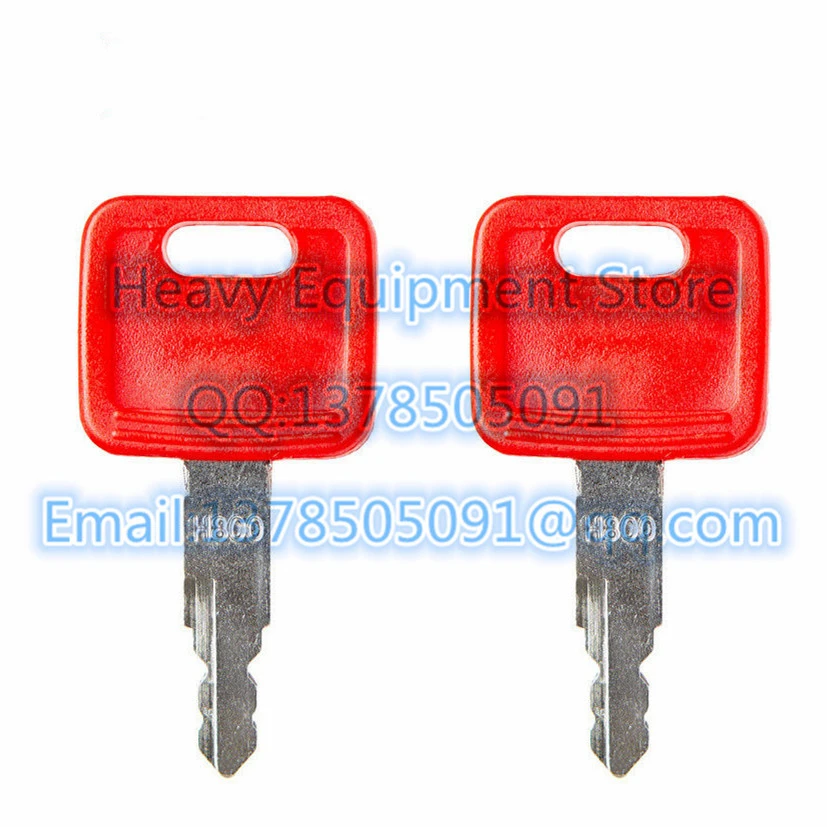 Ключ зажигания H800 для John Deere Key JD Hitachi чехол нового оборудования Holland NH 2 шт.|Ключ от
