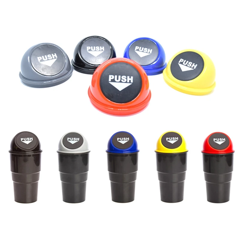 Car Trash Can Organizer Garbage Holder Automobiles Storage Bag Accessories Auto Door Seat Back Visor Bin Paper Dustbin | Автомобили и