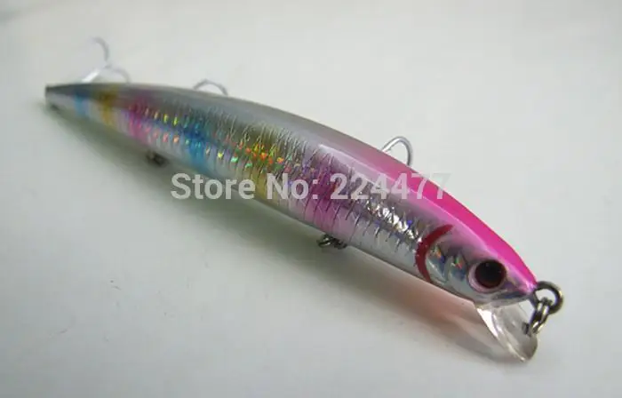 

12.5cm/13.5g Violet Color Minnow Bait Floating Type Big Lure