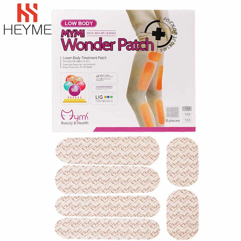 HEYME 18pcs/pack Body Slim Patch Leg Pad Weight Loss Plaster Fat Burning Patches Cream E | Красота и здоровье