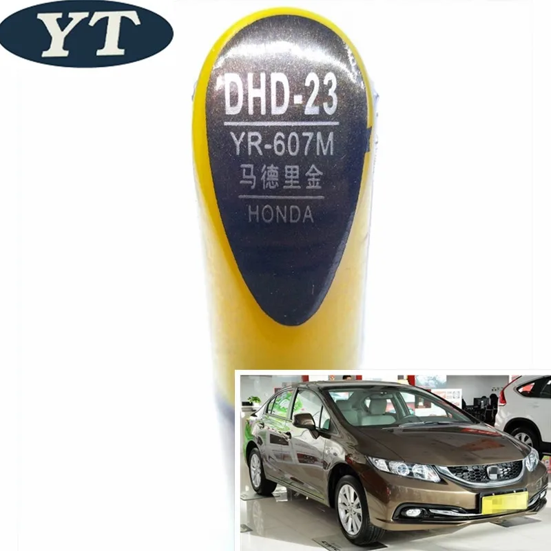 

Car scratch repair pen, auto brush paint pen GOLD color for Honda ACCORD, Fit City Odeysey HRV CR-V Spirior Civic