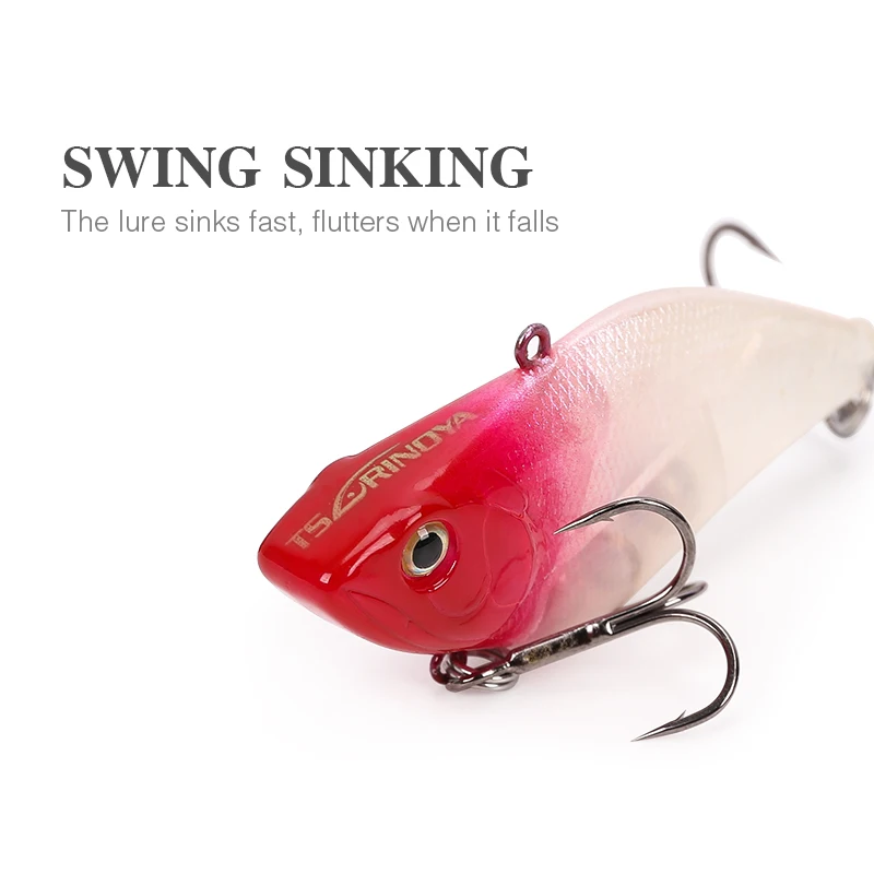 

Tsurinoya DW22 70mm/13.8g VIB Fishing Lure Plastic Hard Lures Bait Pesca Virbation Artificial Bait Swing Sinking Bass Bait