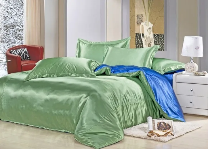 Шелковое атласное одеяло покрывало doona постельные принадлежности Cal супер King size