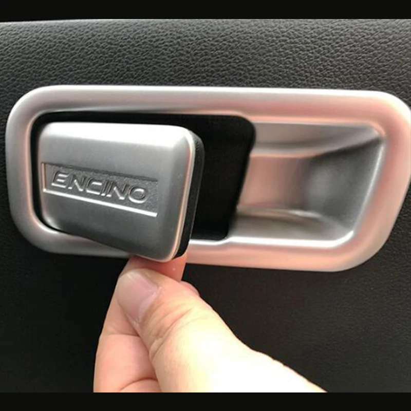 For Hyundai Kona Encino 2018 2019 Accessories ABS Matte/Carbon fibre Car copilot glove Box handle bowl Cover Trim Styling 2pcs | Автомобили