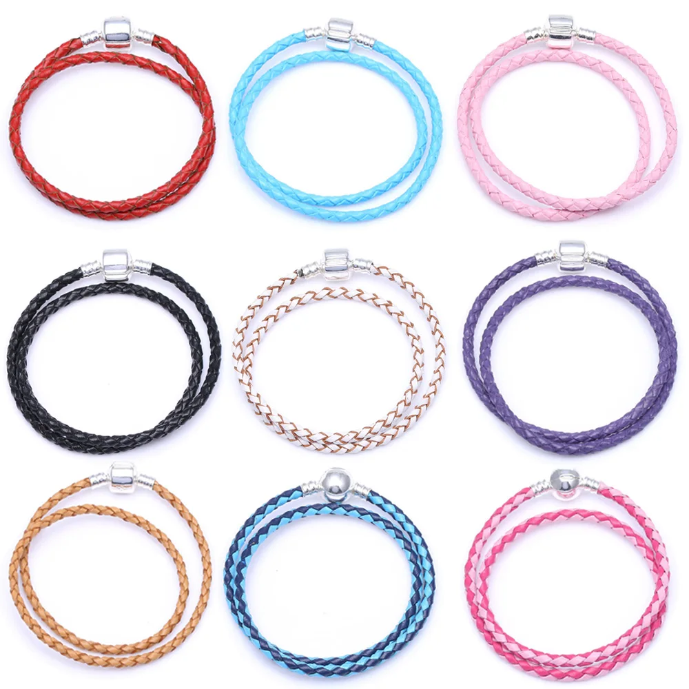 Boosbiy Прямая поставка высококачественный кожаный Шарм браслет для женщин