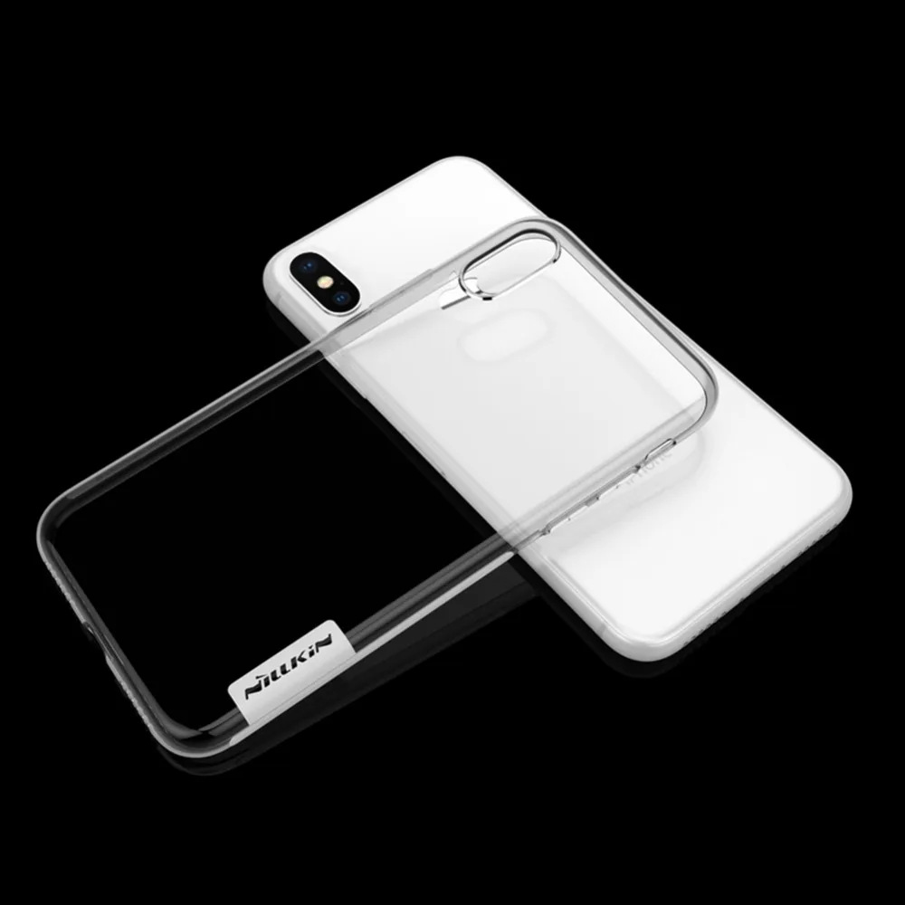 Для iPhone X чехол Nillkin TPU 0,6 мм Ультратонкий чехол для телефона s для Apple iPhone X 8 7 Plus Nilkin силиконовый чехол кристально чистый чехол