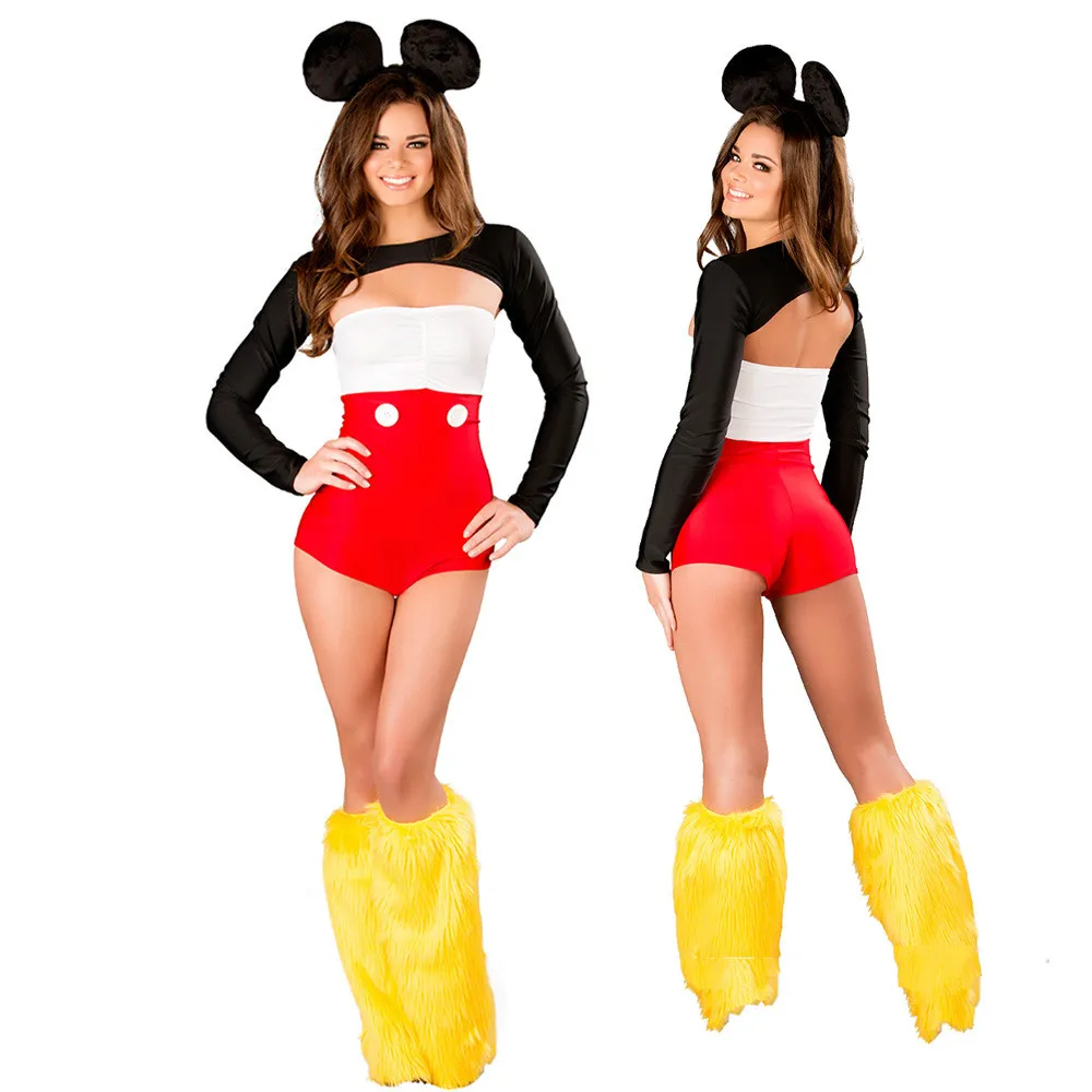 Микки Маус животных Униформа костюм Хэллоуин косплей карнавальный костюмы для