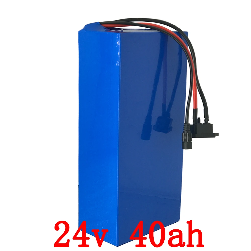 

ebike Batterry 24V 40AH 30AH 20AH Lithium ion Battery Pack XT60 500W 1000W 24V 7S 18650 Li-ion Electric Bike Scooter Batterie