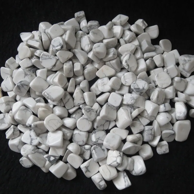 Wholesael 50g Natural Stones White Turquoise Tumbled Stone Healing Feng shui Reiki Specimens | Дом и сад