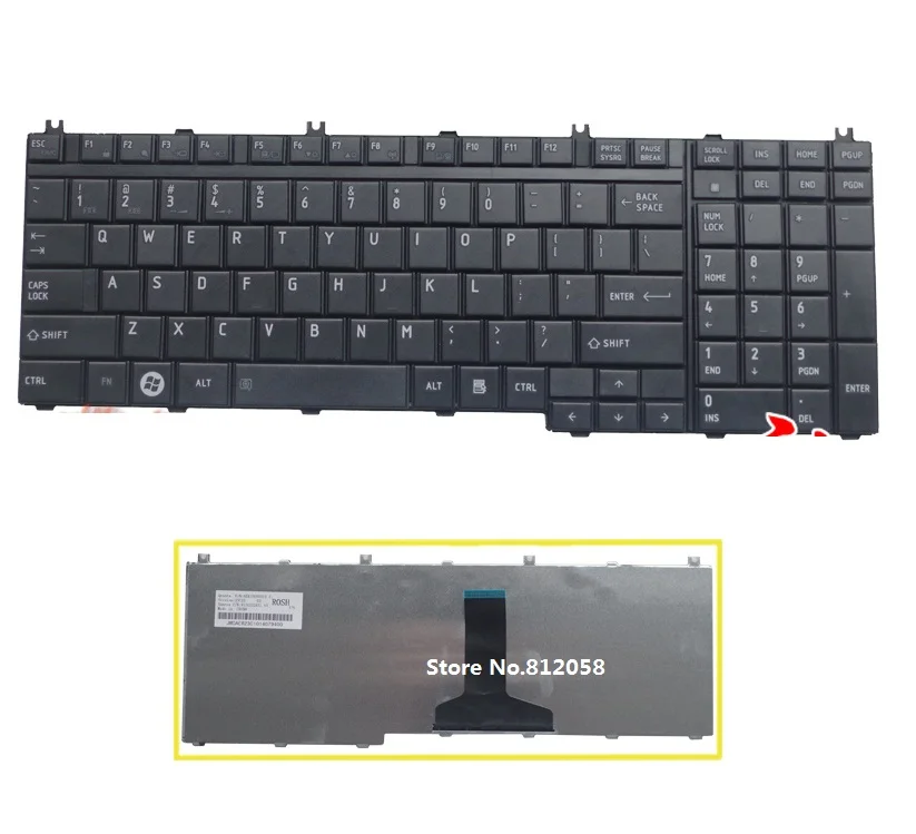 

SSEA New laptop US Keyboard For TOSHIBA Satellite L350D P505D L505 L505D L555 L550 L550D L355 L355D P500 P305 P305D Keyboard