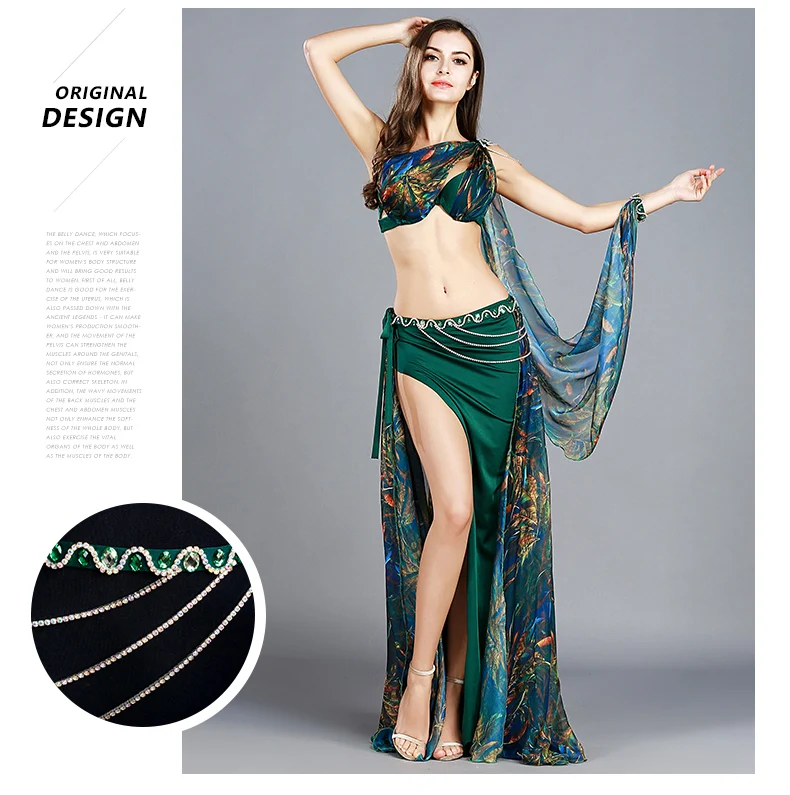 Профессиональный Bellydance одежда 3 цвета одежда в индийском стиле женские живота Танцевальный костюм 883401