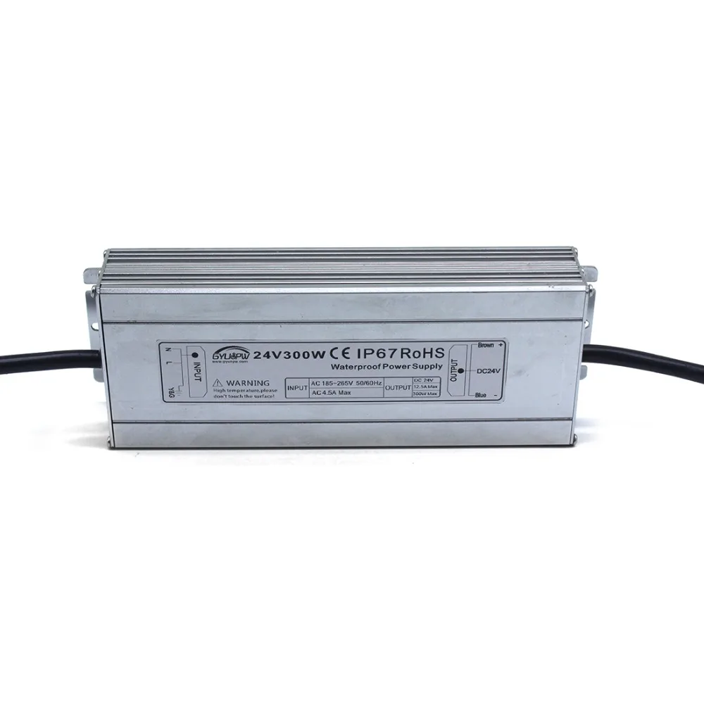 Водонепроницаемый ip67 светильник трансформатор DC24V DC12V 36 Вт 40 50 60 72 100W 120W 150W 200W 250W 300W