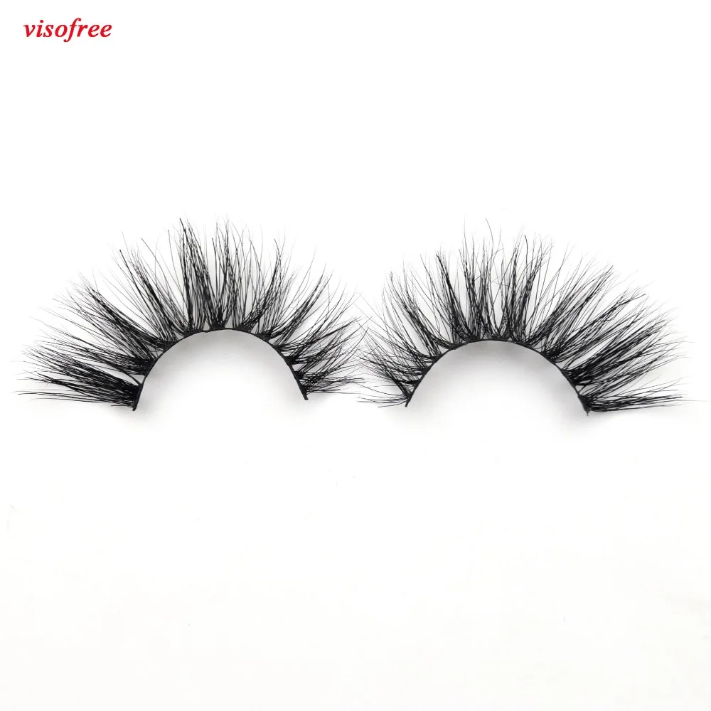 Ресницы Visofree 3D норковые ресницы ручной работы Толстые Накладные полная полоса