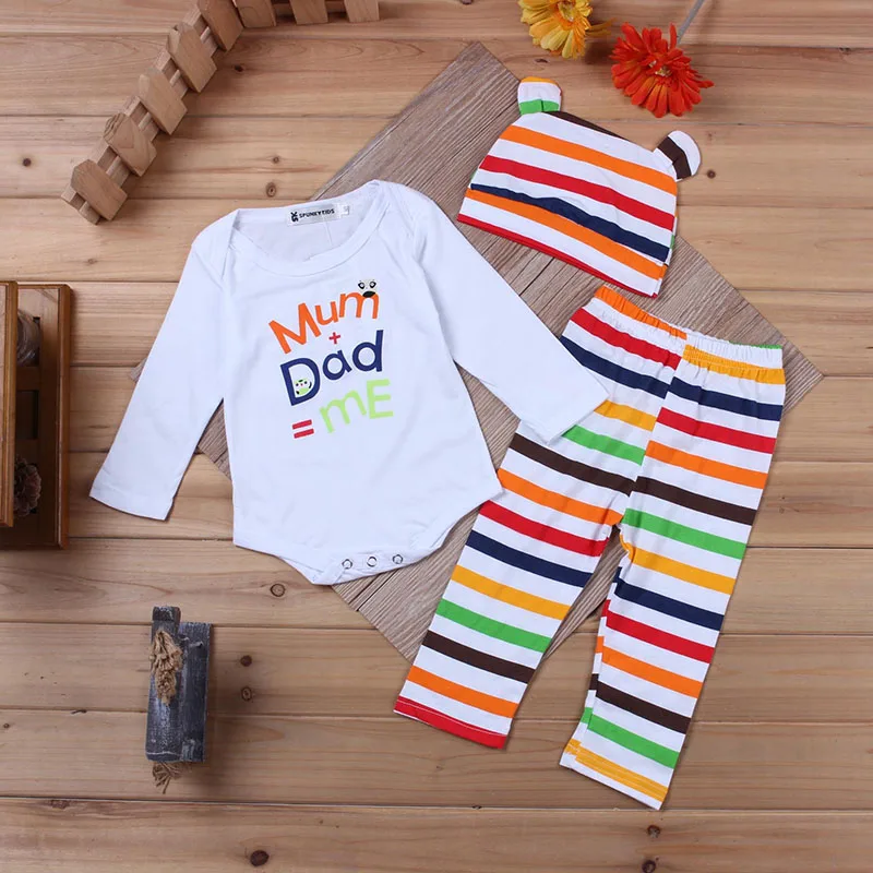 Демисезонный для маленьких девочек и мальчиков Костюмы детские милые комплекты