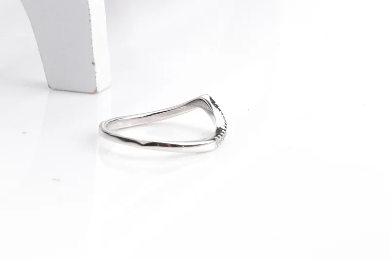 925 Sterling Silver Water Droplet Clear CZ Finger Rings for Women Wedding Engagement Jewelry Girlfriend Gift