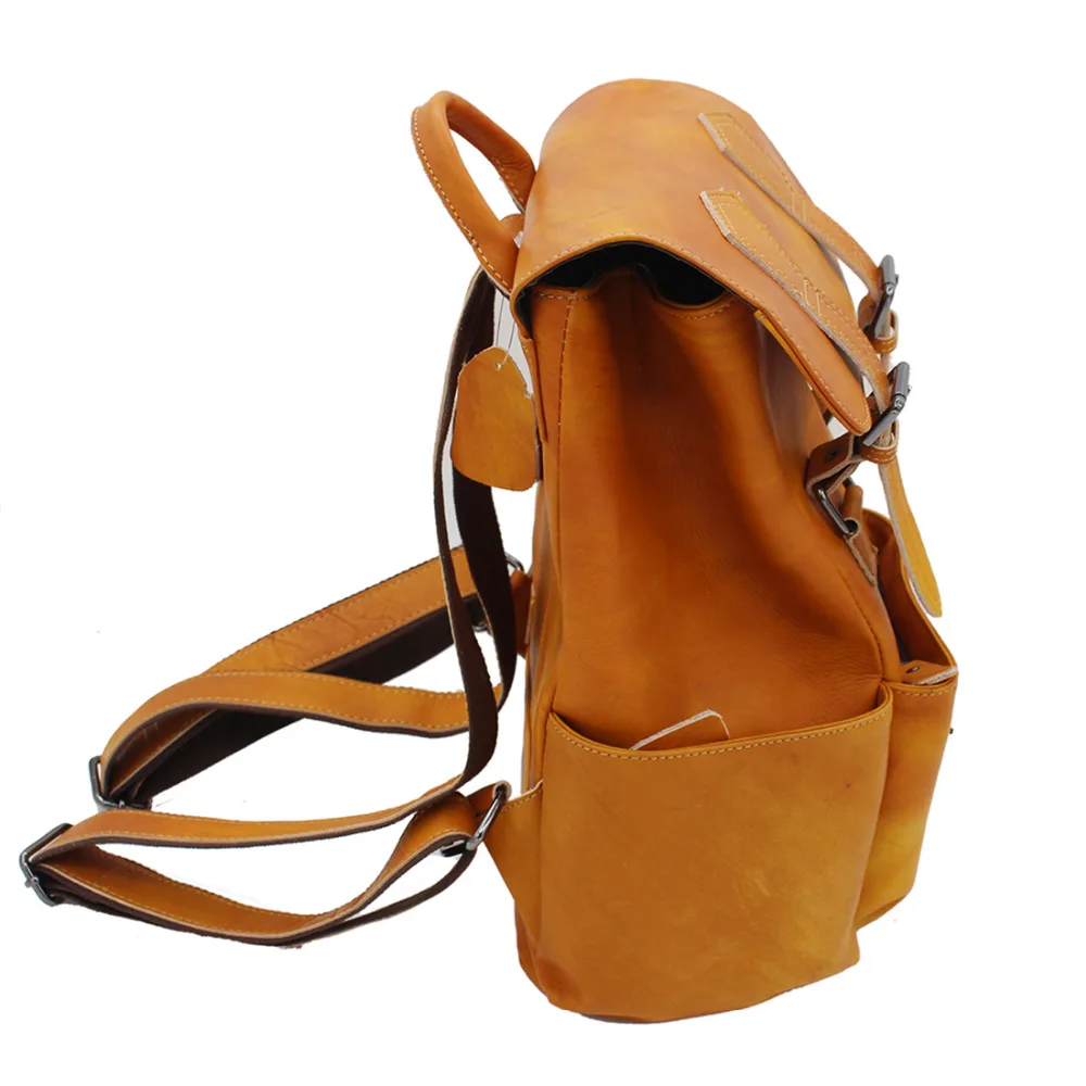 Женский рюкзак из натуральной кожи повседневный школьный воловьей высокого