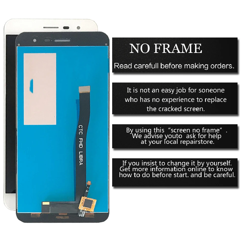 For Asus ZenFone 3 ZE552KL LCD Display Panel Touch Screen Digitizer Assembly With Frame 5.5&quotFor ZE 552KL Z012D Z012DC Z012DA | Мобильные