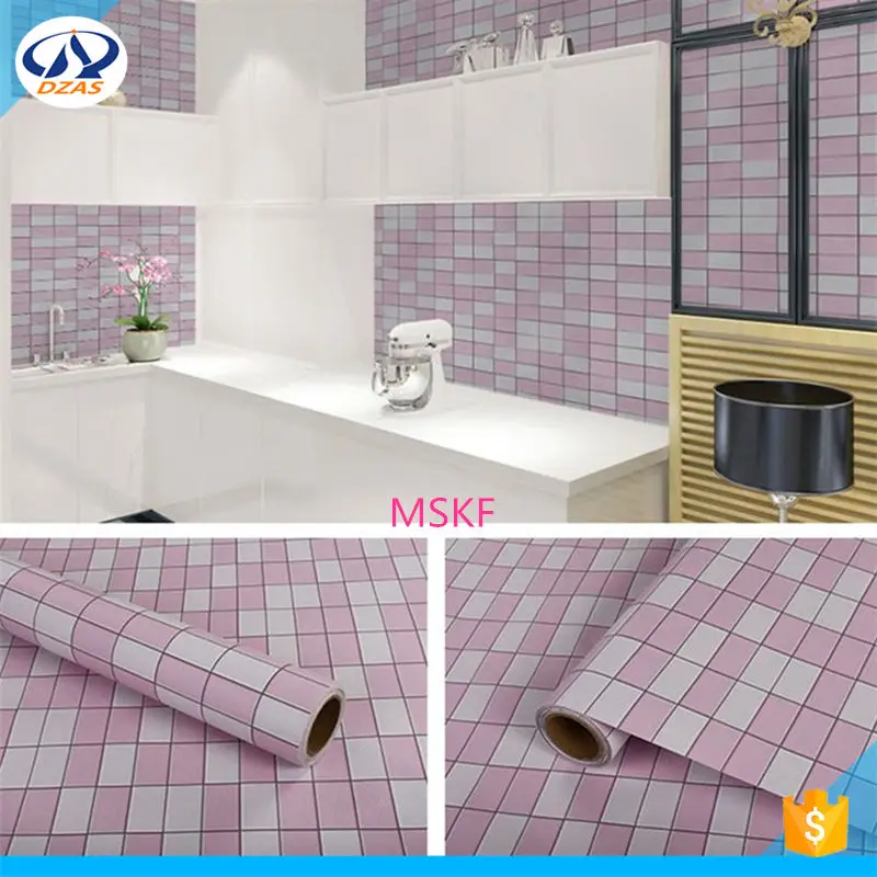 

2018 DZAS-WH For Kitchen Bathroom Wallpapers Self-adhesive Wallpapers Waterproof Stickers