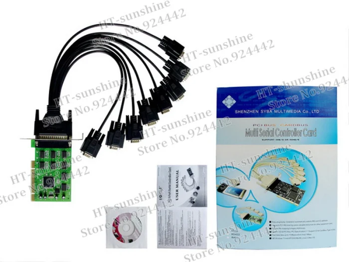 2 шт./лот лидер продаж 8 Портов PCI Expression Card RS232 DB9 COM бесплатная доставка - купить по