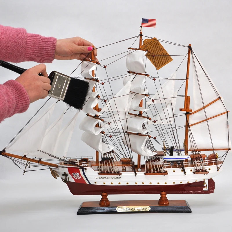 LUCKK 65 см AMERIGO VESPUCCI морская деревянная модель кораблей миниатюрная парусная лодка для домашнего офиса украшение интерьера деревянные поделки детский подарок