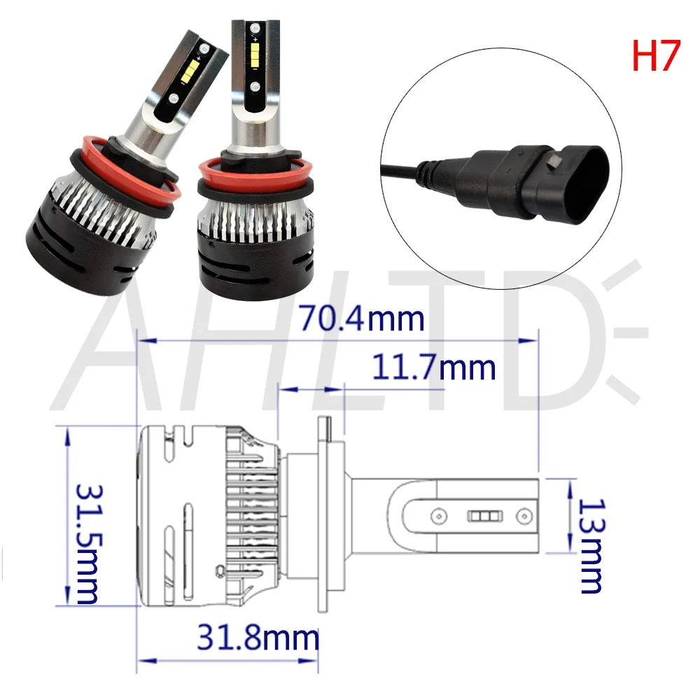 Светодиодные Автомобильные фары Противотуманные фары V5 D1 H1 H3 H4 H7 H8 H13 H15 HB3 HB4 72 Вт/заданная величина лампа авто Мобильная лампа Ford Explorer Автомобильные фары 12V 24V