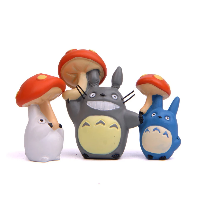 Экшн фигурка японского Totoro мини игрушки аниме Мой сосед Ghibli Миядзаки Грибная