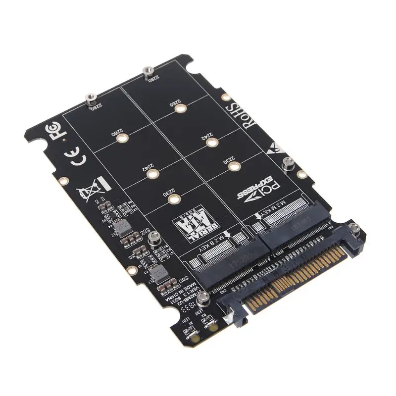 Адаптер NVMe SATA Bus NGFF SSD к PCI e U.2 конвертер PCIe M2 для настольного компьютера 2 в 1