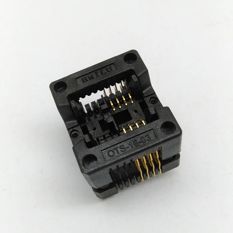 

SOP8 150mil Pitch 1.27mm Burn in Socket SOP8 IC Body Width 3.9 mm Test Socket OTS-16-1.27-03 Programmer Adapter