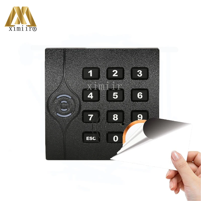 IP65 Waterproof Black Color MF Card Reader For Door Access Control System Wiegand34 13.56MHZ ZK KR202 IC | Безопасность и защита