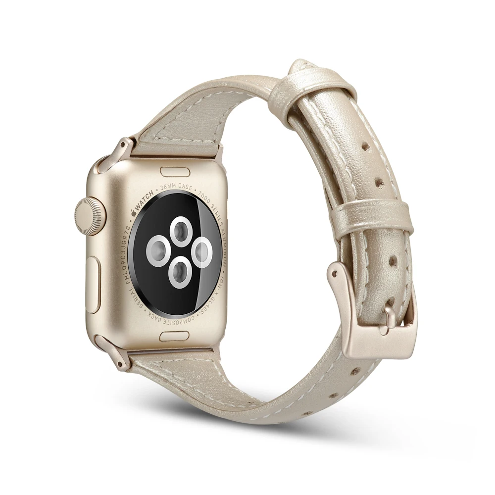 Кожаная Петля для iWatch 4 5 40 мм 44 спортивный ремешок Apple watch 42 38 Series 1 2 3 браслет