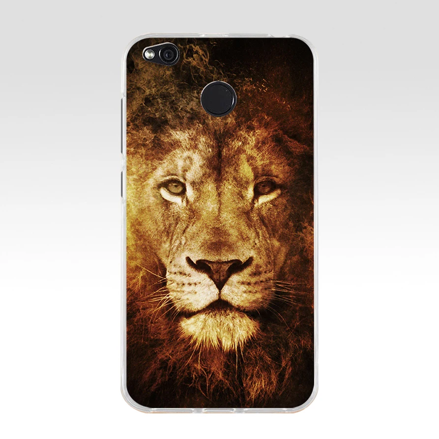 7 29 colorful Lion Tiger leopard Wolf TPU Soft Silicone Phone Case for Xiaomi Redmi 4X 4A 5A 6A 6 Note 5a pro mi a1 8 lite Cover - Color: 7
