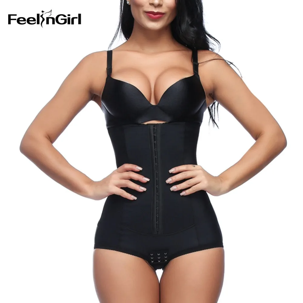 FeelinGirl Women Waist Trainer Butt Lifter Shaper High Postpartum Belly Panties Shapewear Lace Control | Женская одежда