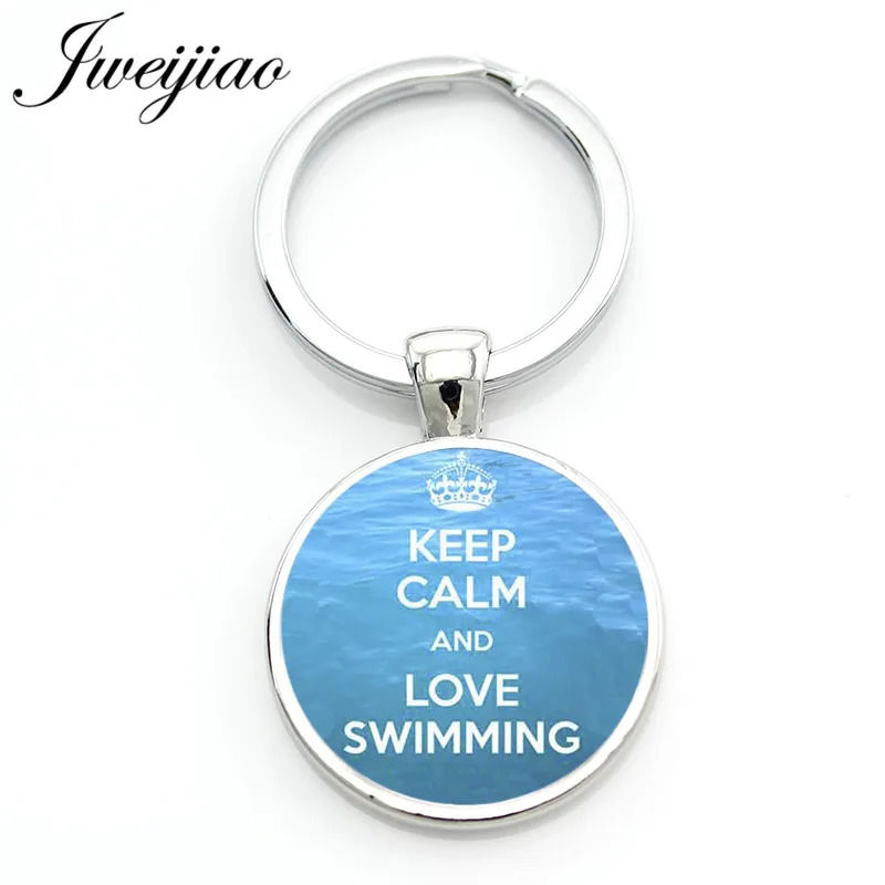 Брелок для ключей JWEIJIAO Keep calm and Love брелок с надписью подарок мужчин и женщин на
