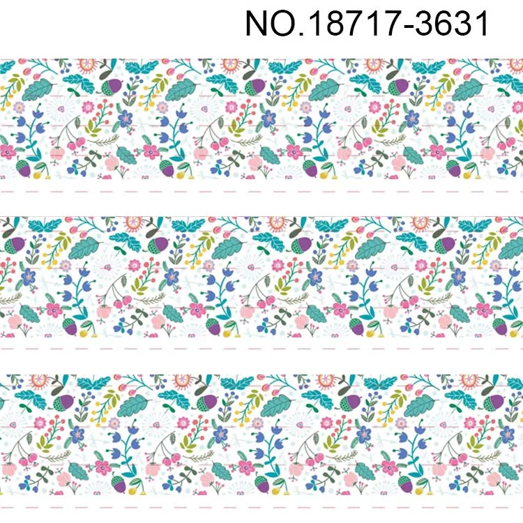 10 ярдов-разные размеры-лента в рубчик с цветочным узором-лента узором | Дом и сад