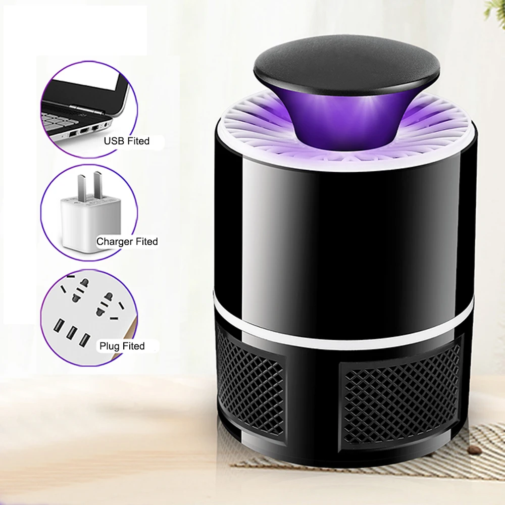 Mosquito Killer Lamp Bug Zapper Repellent Mute LED Anti Insect Trap Pest Control USB Home Living Room Indoor | Дом и сад