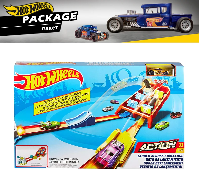 Hotwheels Action Car Track Play Набор для 1 или 2 игроков различные стили строительные игрушки литье под давлением Автомобильные Игрушки для игр в помещении GBF89 в подарок