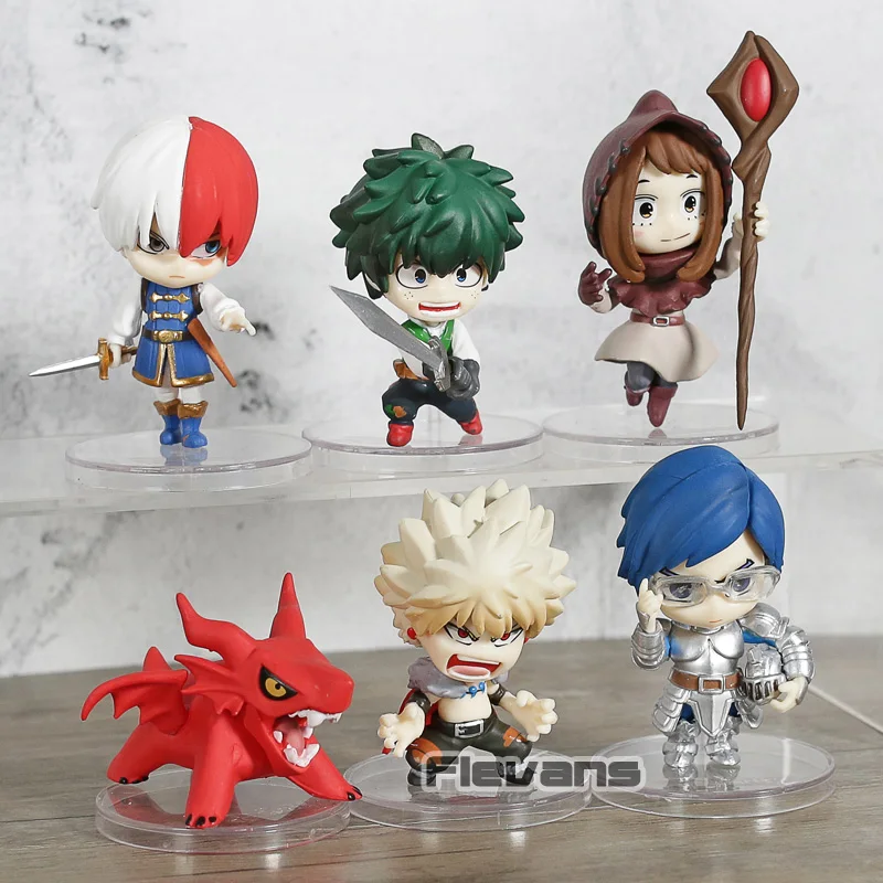 Мой герой DLT Vol.1 Midoriya Bakugou Todoroki Ochaco мини версии Фигурки игрушки 6 шт./компл