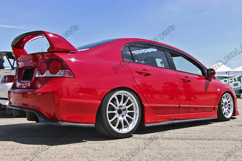 Комплект задних диффузоров для Honda Civic 2006 2007 2008 2009 4 FD2R из настоящего углеродного