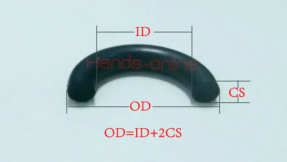 10 шт./лот на выбор OD 12 12,5 13 13,5 14 15 16 17 18 19 20 мм x CS 2 мм NBR резиновое уплотнительное кольцо