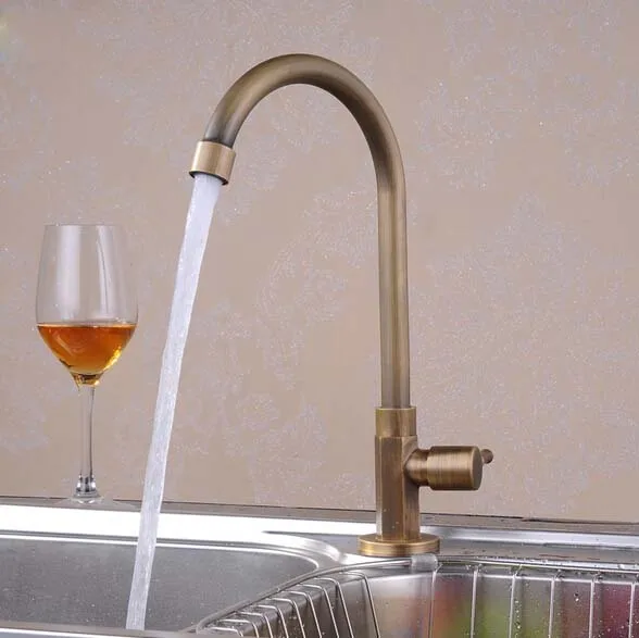 Античный кухонный кран из матовой латуни|kitchen tap|antique kitchen tapantique |