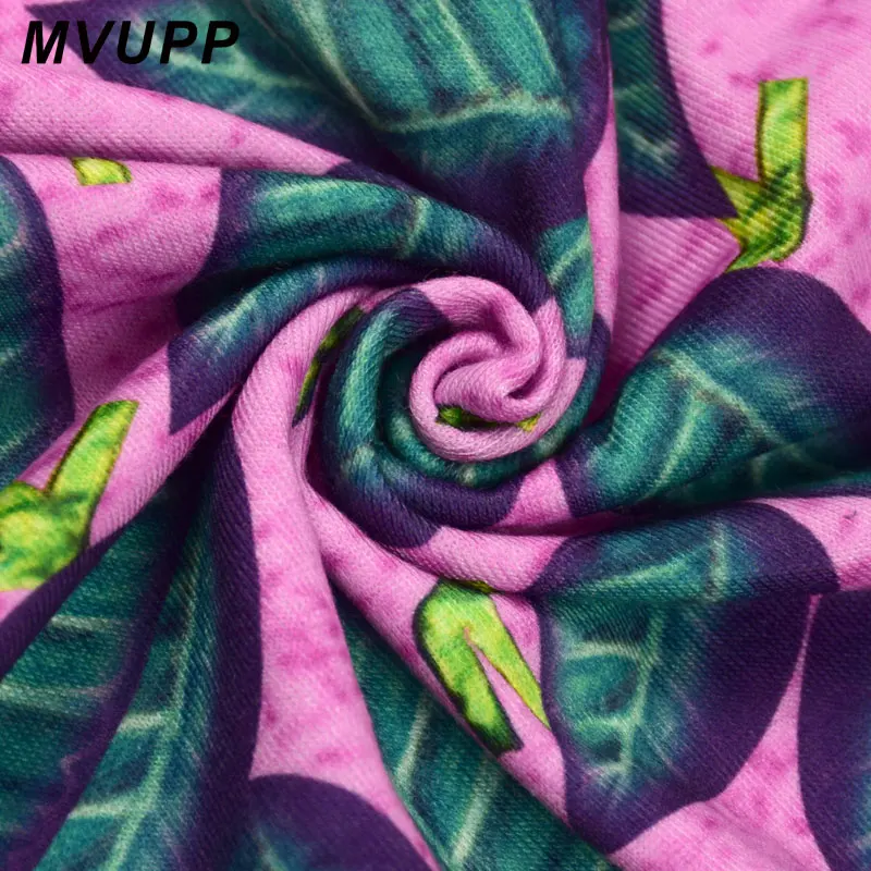 MVUPP платье для мамы и дочки одинаковые комплекты с короткими рукавами и круглым вырезом семейный костюм с принтом листьев летнее винтажное Повседневное платье