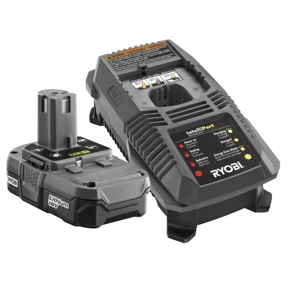 Ming Liang Ryobi original P118 charger 1.3ah lithium battery set | Power Tool Accessories