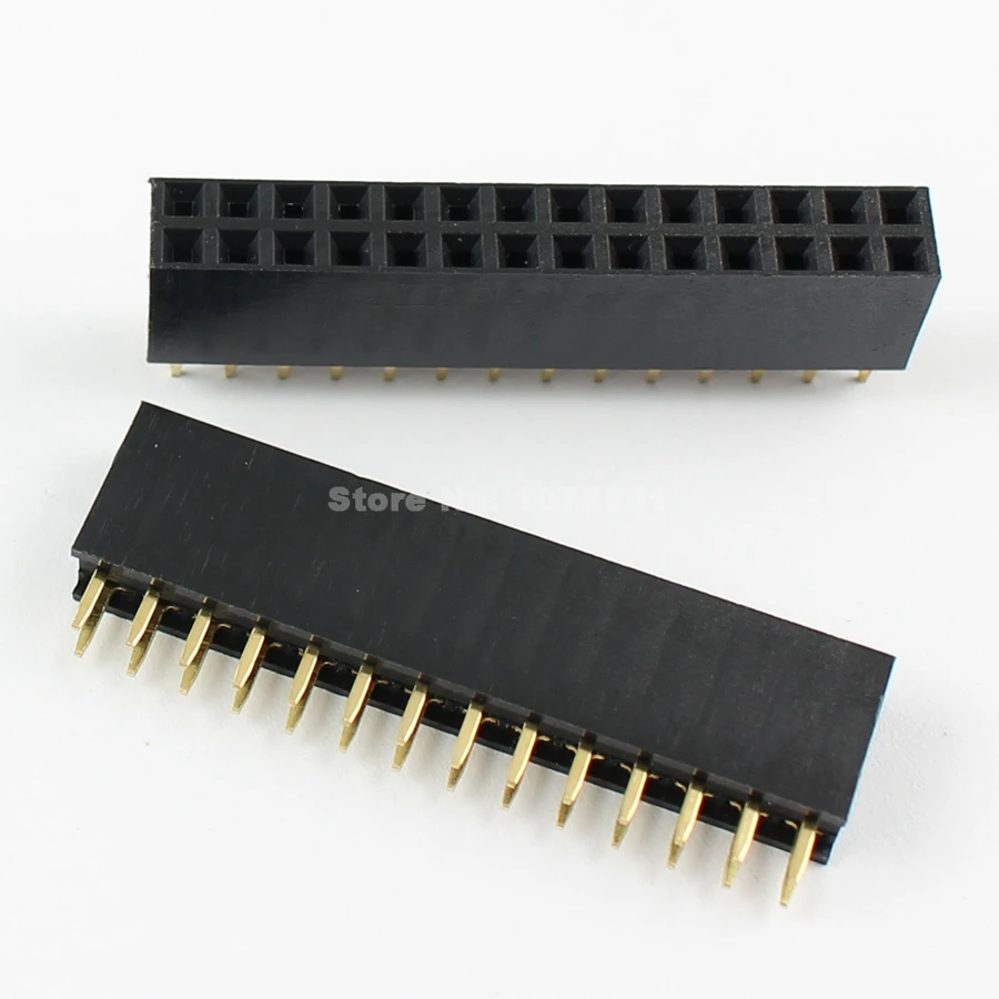 20 штук 2 54 мм 2x14 Pin 28 контактный разъем PCB двойной прямой ряд заголовок полосы PH: 8 5