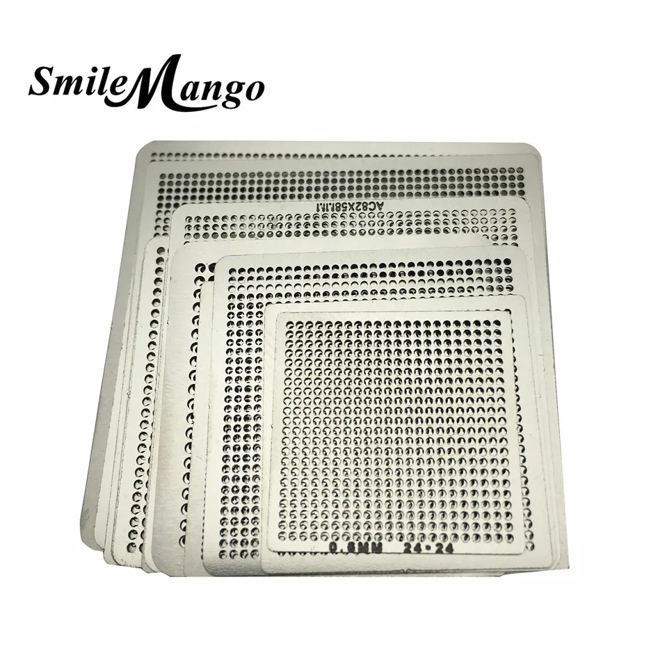 Трафареты BGA Универсальные с прямым нагревом набор для пайки и ремонта микросхем