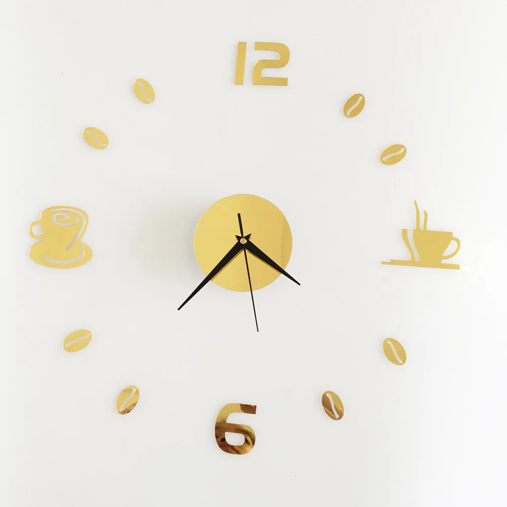 Funlife кофе чашки акриловые настенные часы исследование спальня декоративные