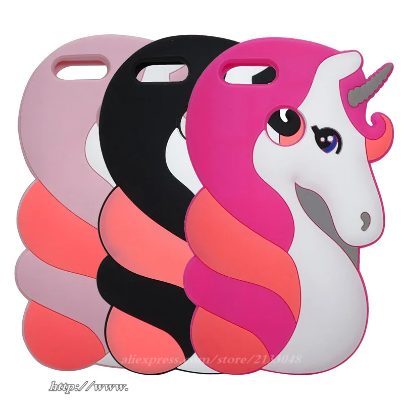 For Huawei Nova 2 Plus Cases for plus Cover 5.5&quot Case 3D cartoon Silicon Unicorn Bag P10 Selfie case |