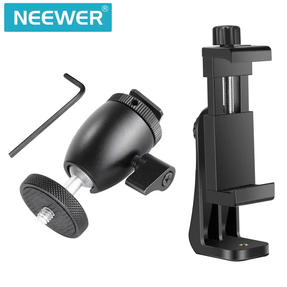 Neewer вращающийся на 360 градусов держатель для смартфона вертикальный кронштейн с