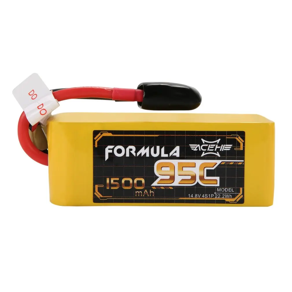 ACEHE 1500 mAh 95C 14,8 V 4S1P 22.2Wh емкость легкая Высокая НОМИНАЛЬНАЯ гоночная серия Lipo батарея с XT60 вилкой для FPV Racing